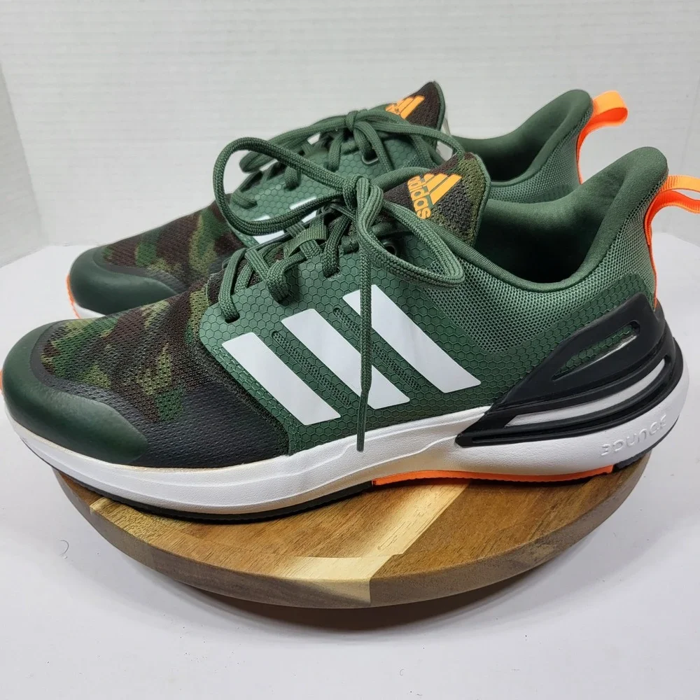 Adidas Rapidmove ADV Mens 6 Olive Camo Orange‎ Training Shoes FZ6347 Excellent